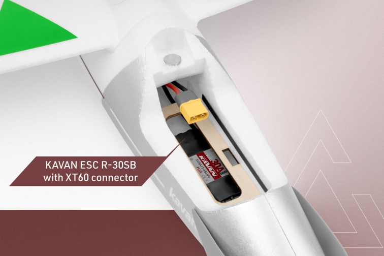 RC letadlo Kavan Alpha 1500 V2 ARF (zelene)