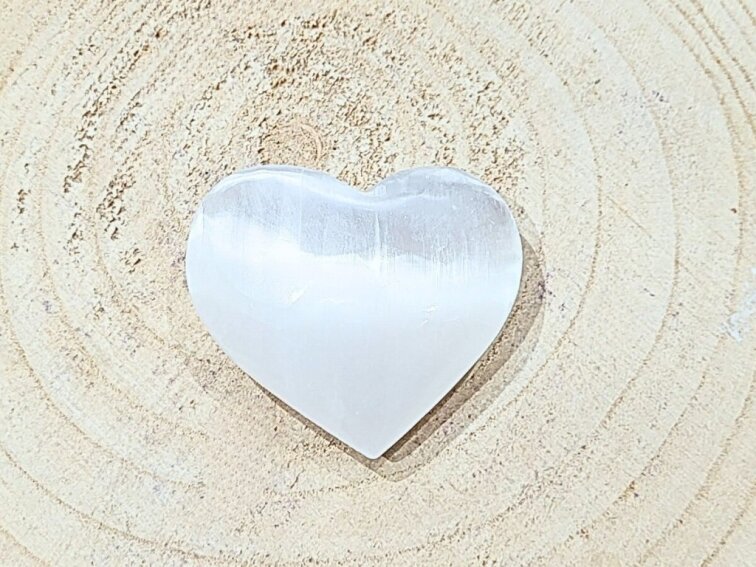 Selenit - srdce; 70-80mm