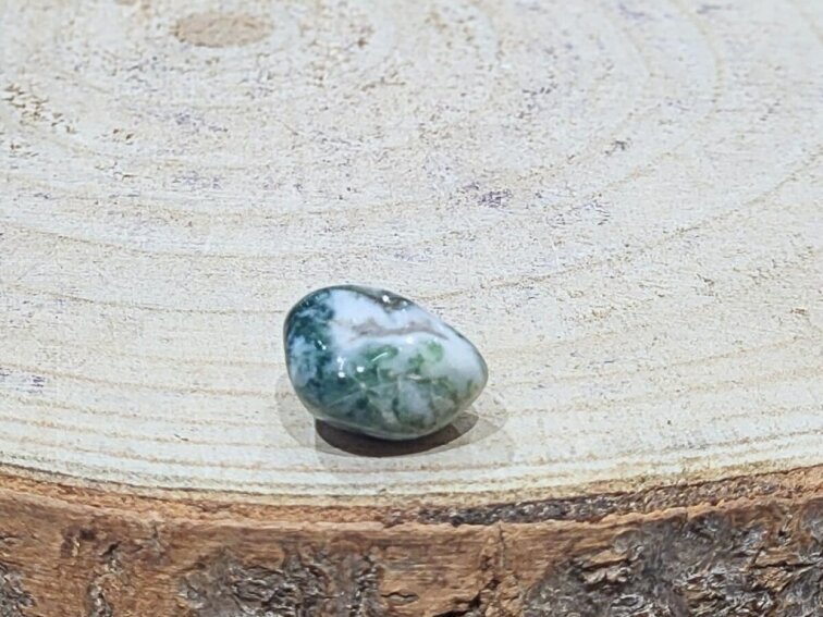 Achát stromečkový - tromlovaný kámen; 30-40mm