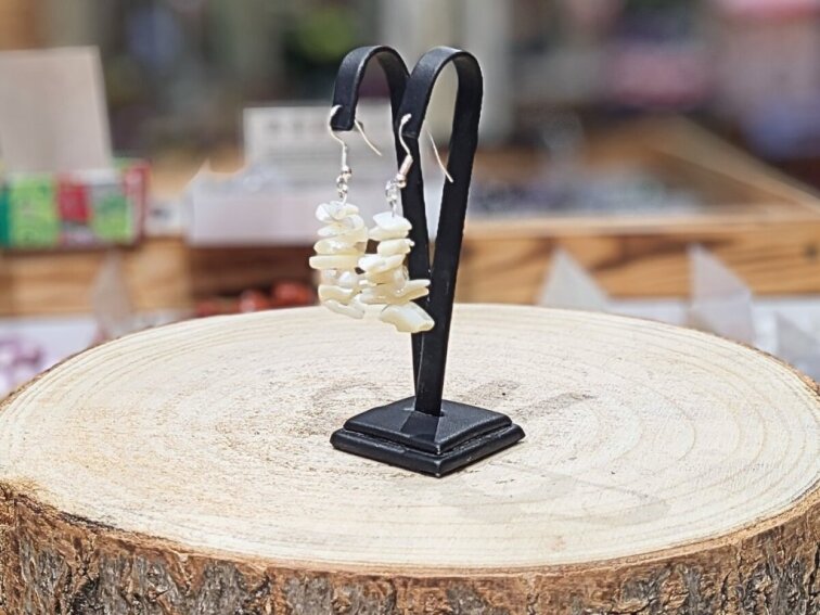 Perleť - náušnice; visací