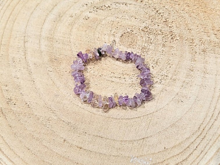 Ametrín - náramek; 5-10mm - sekaný