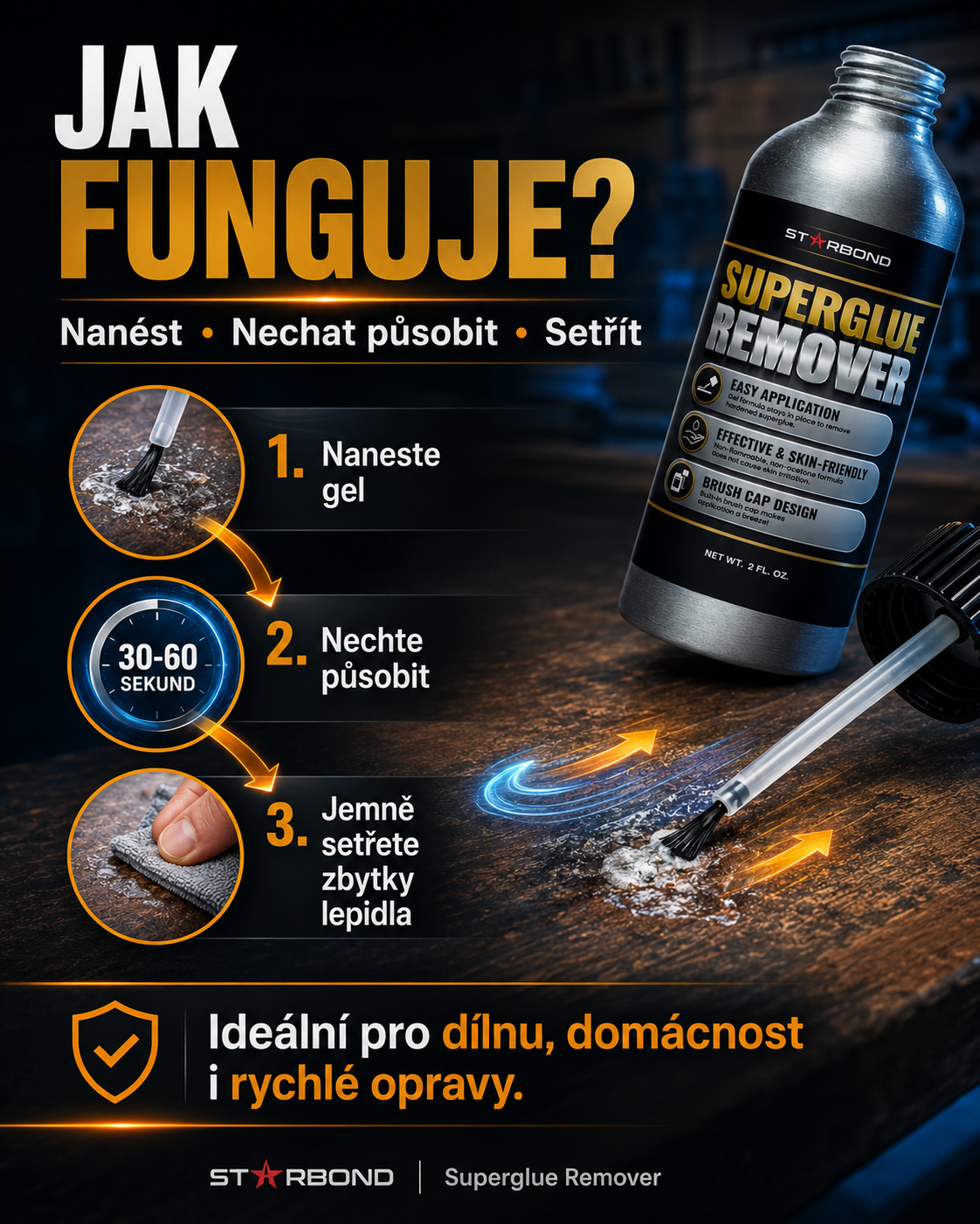 Starbond Superglue Remover - Odstraňovač vteřinového lepidla 59 ml