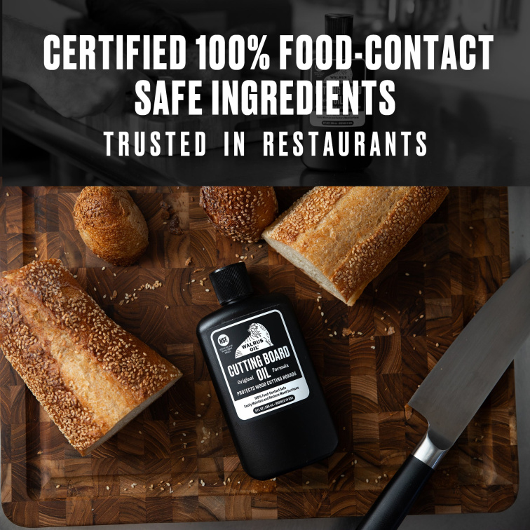 Walrus Oil Cutting Board Oil – 100% přírodní ochrana pro dřevěné kuchyňské povrchy