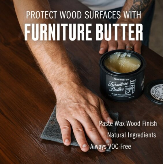 Walrus Oil Furniture Butter – 100% přírodní vosková péče pro nábytek