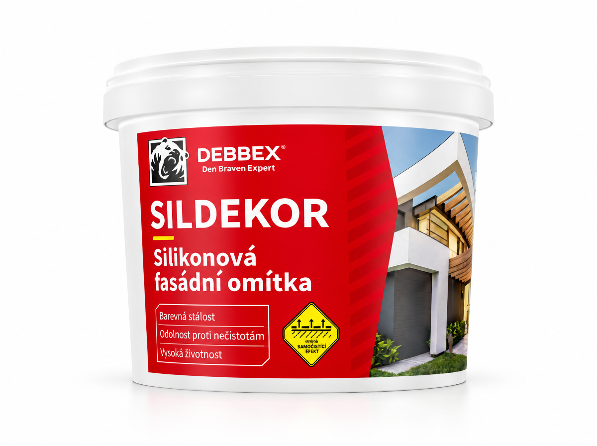 Fasádna omietka SILDEKOR 2mm Biela ryhovaná (škrabaná)