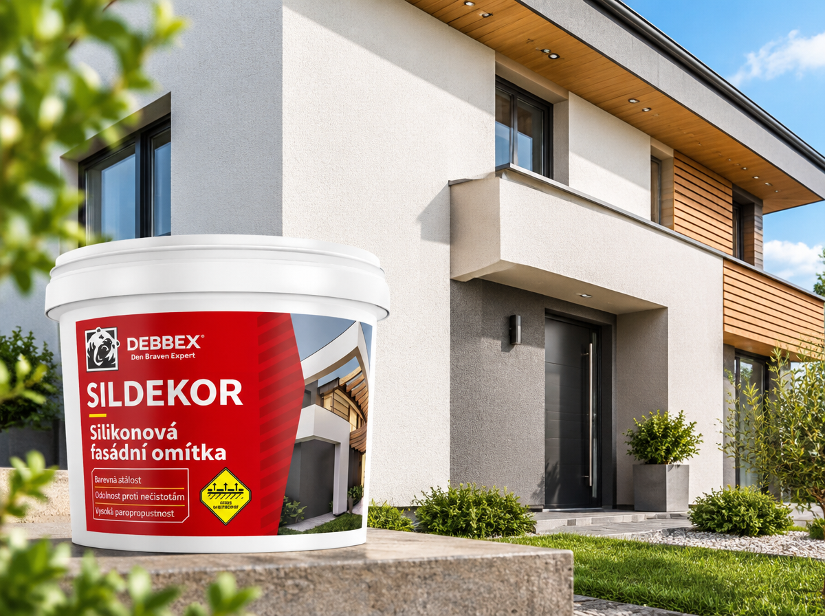 Fasádna omietka SILDEKOR 2mm Biela ryhovaná (škrabaná)