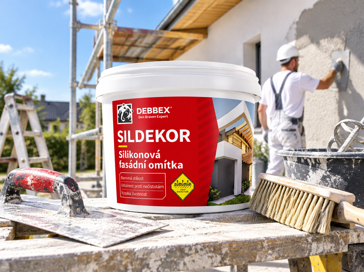 Fasádna omietka SILDEKOR 2mm Biela ryhovaná (škrabaná)