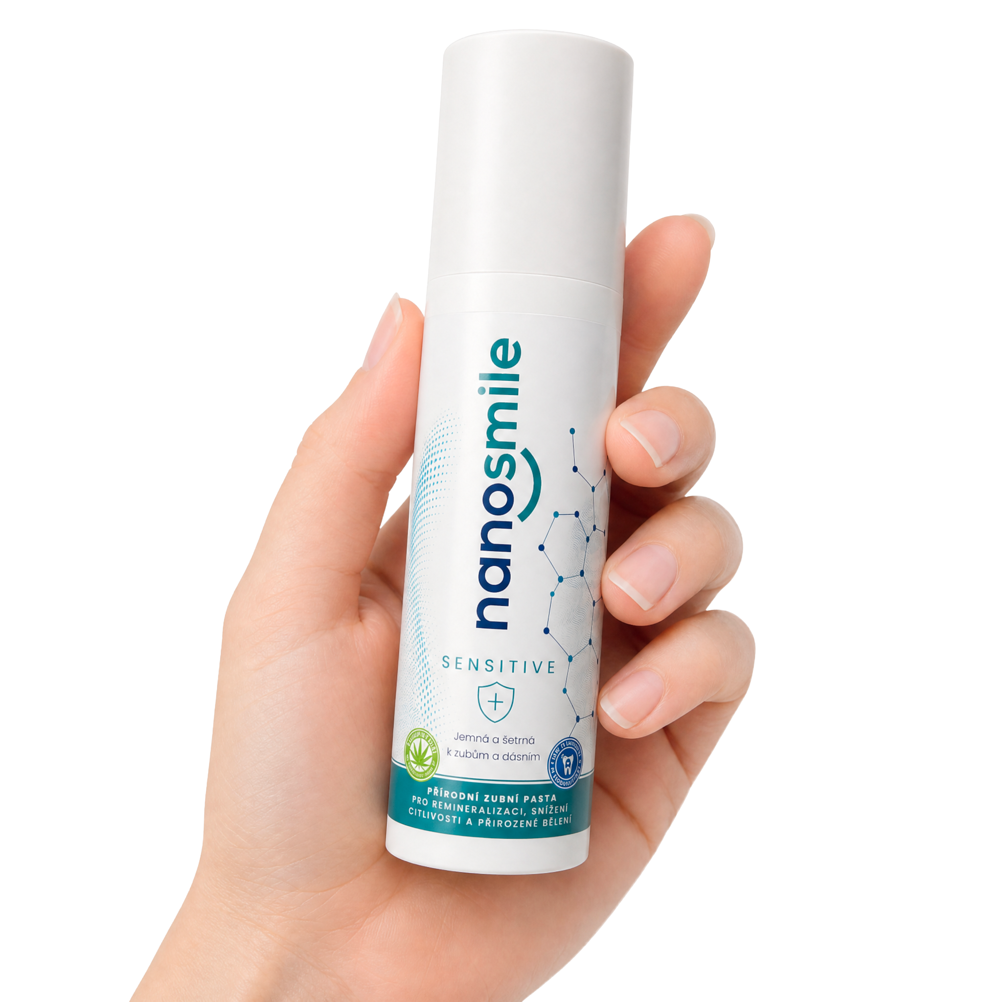 Šetrná přírodní zubní pasta Nanosmile Sensitive 75 ml