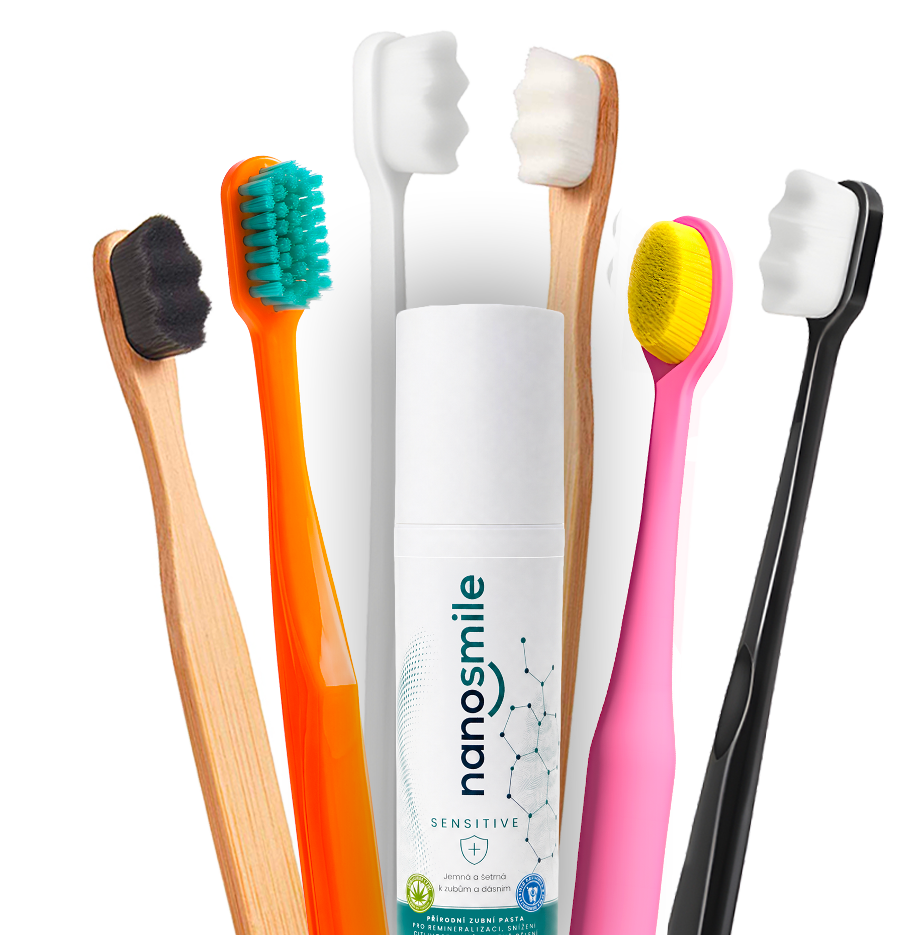 Šetrná přírodní zubní pasta Nanosmile Sensitive 75 ml