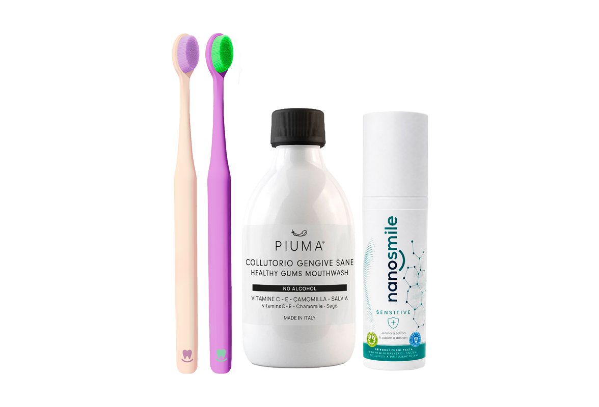 Nanosmile set pro péči po dentálních zákrocích