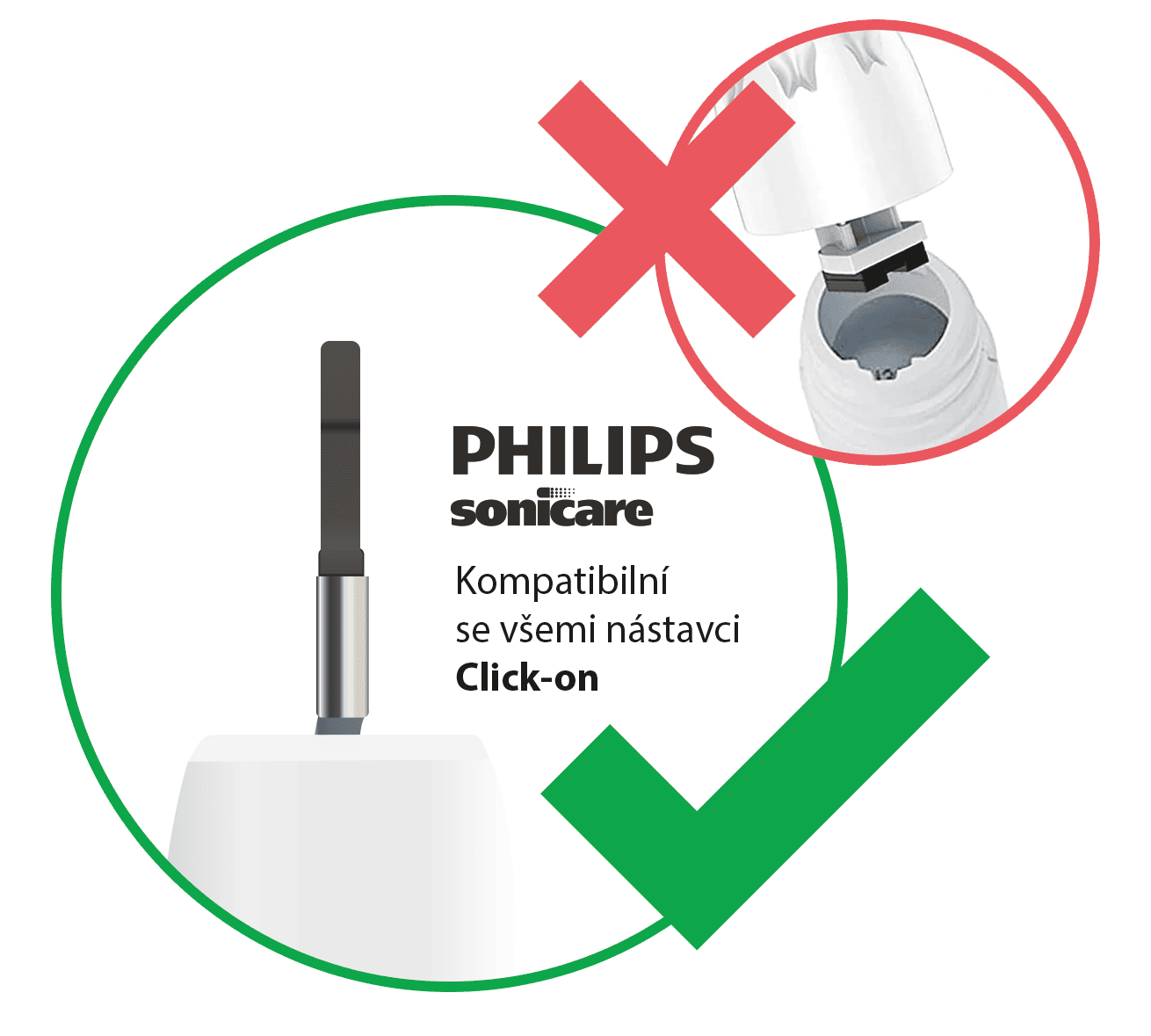 Ultrajemná hlavice Nanosmile Sonic White pro elektrický kartáček Philips Sonicare