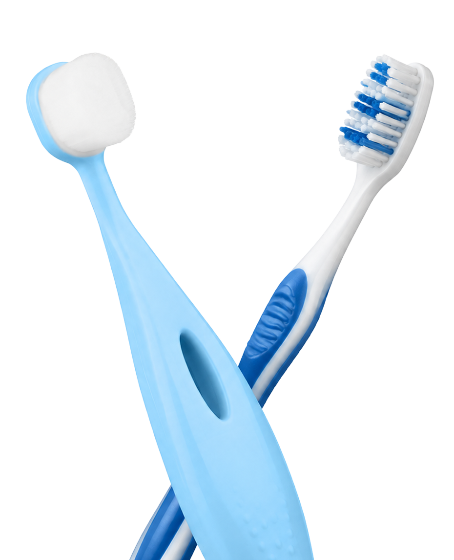 3+1 Ultrajemný dětský kartáček Nanosmile Kids Blue