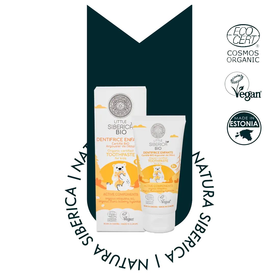 Přírodní zubní pasta s altajským rakytníkem pro děti 0+