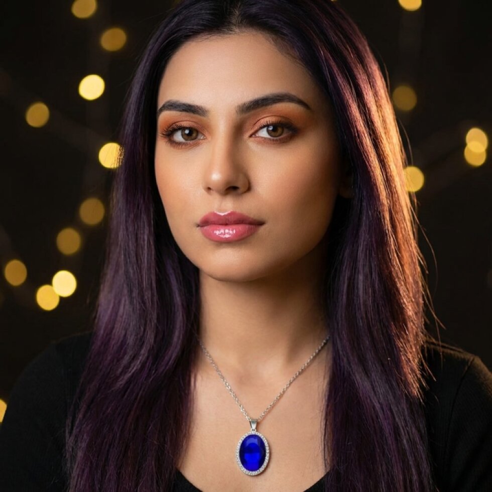 Blue, přívěšek s řetízkem