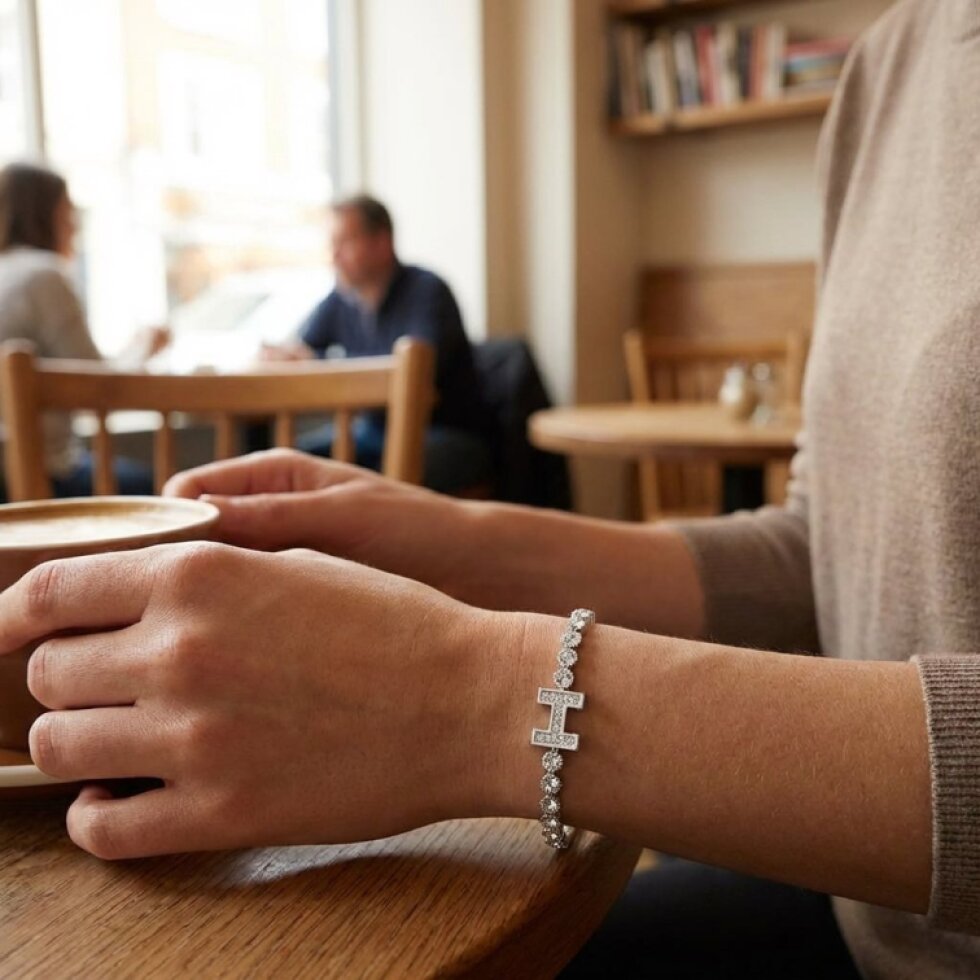 Náramek stříbrný z chirurgické oceli CKR773