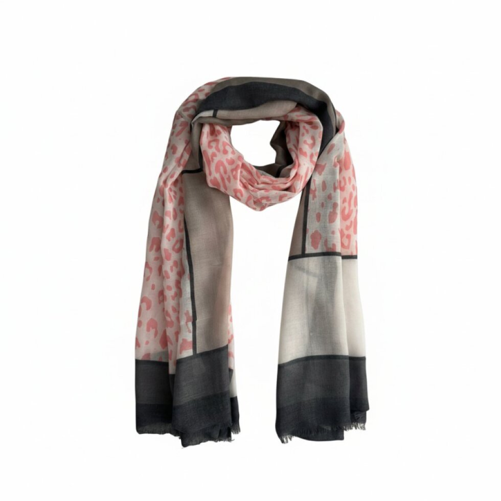 Barevný šátek Wildora 180x78 s výrazným vzorem