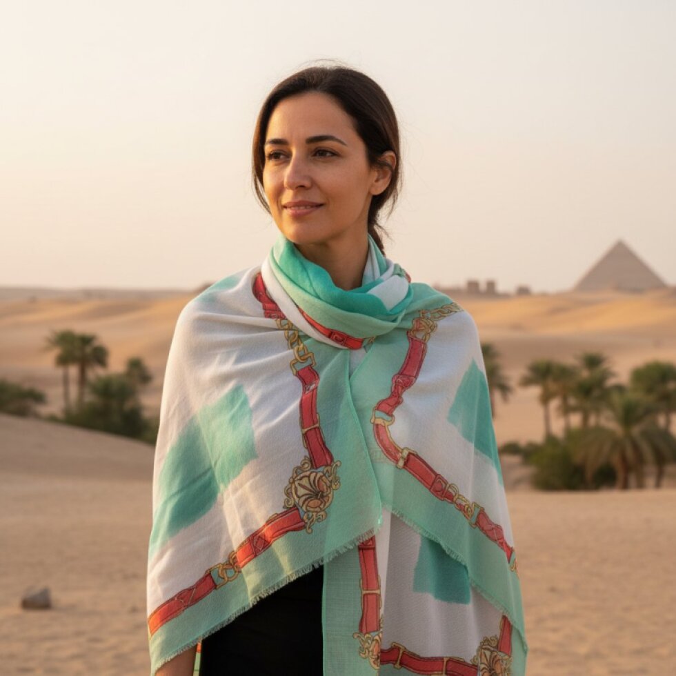 Dámsky šátek 180x80cm,spirals elegance-wa-162