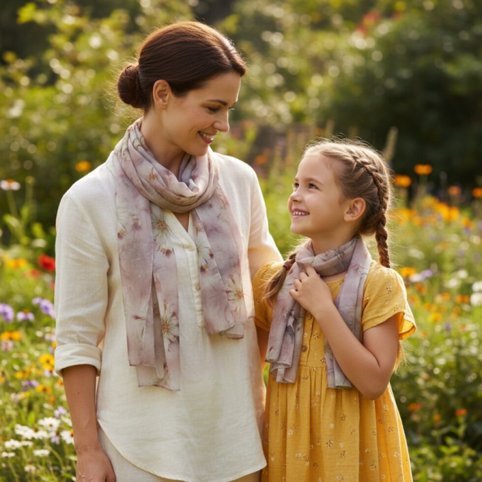 Aurora-wa-131: Pestrobarevný šátek 180x70 cm s hedvábným pocitem