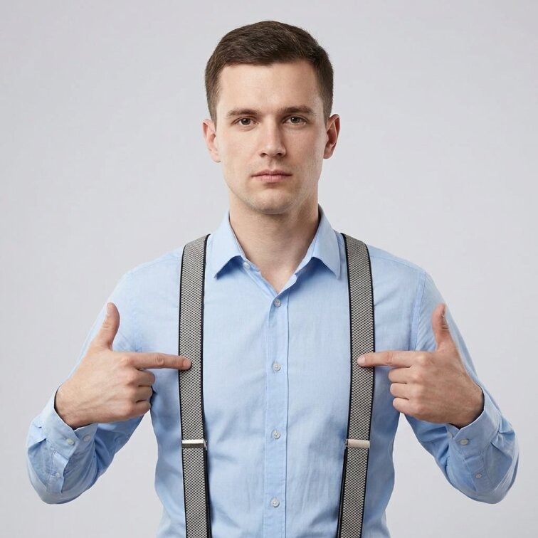 Kšandy pánské šedé MB2062