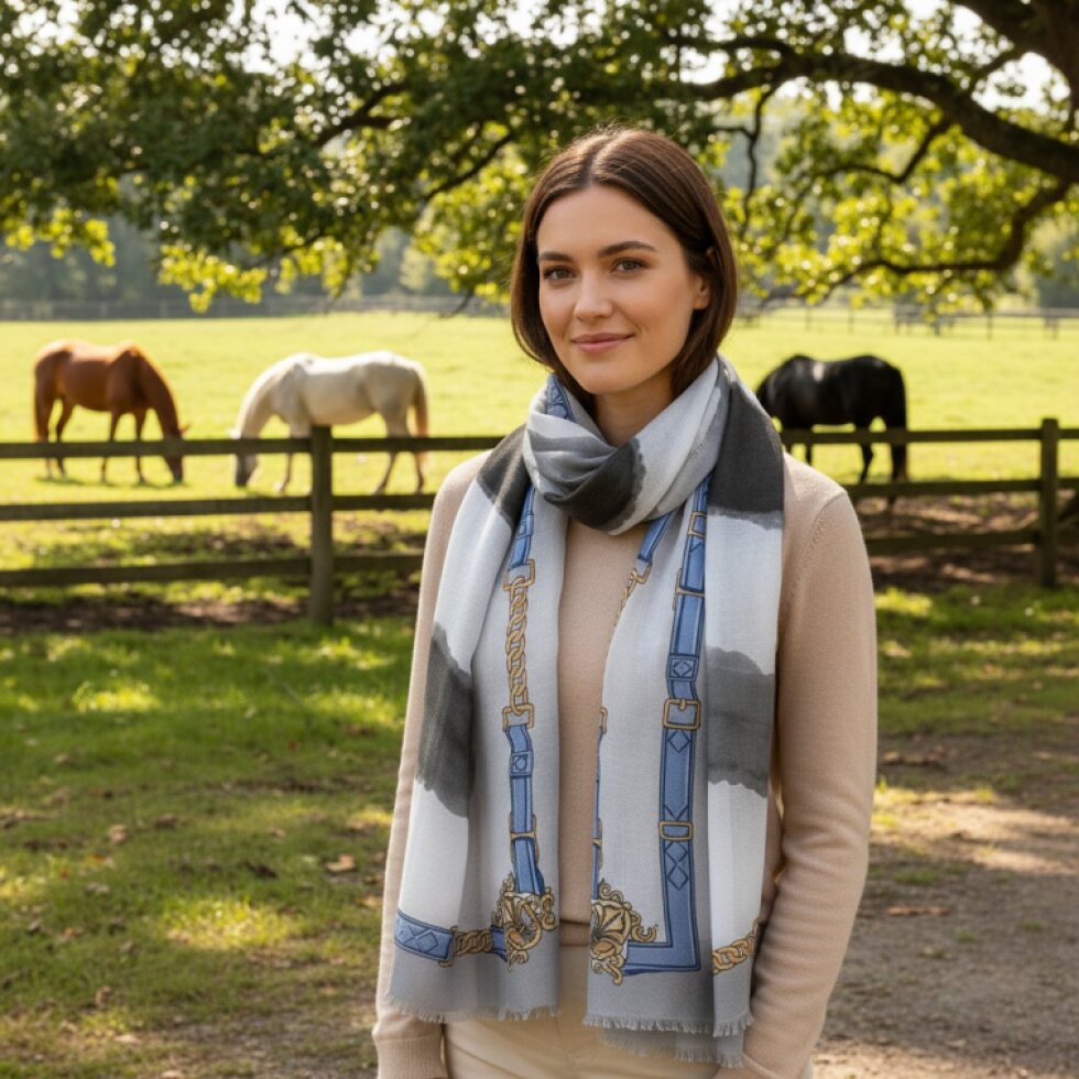 Dámský šátek Spirals Elegance s unikátním designem 180x80cm