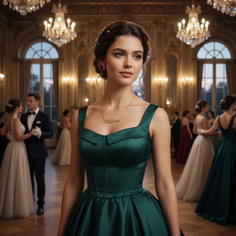 Řetízek z oceli se jménem Viktória zlatá ocel