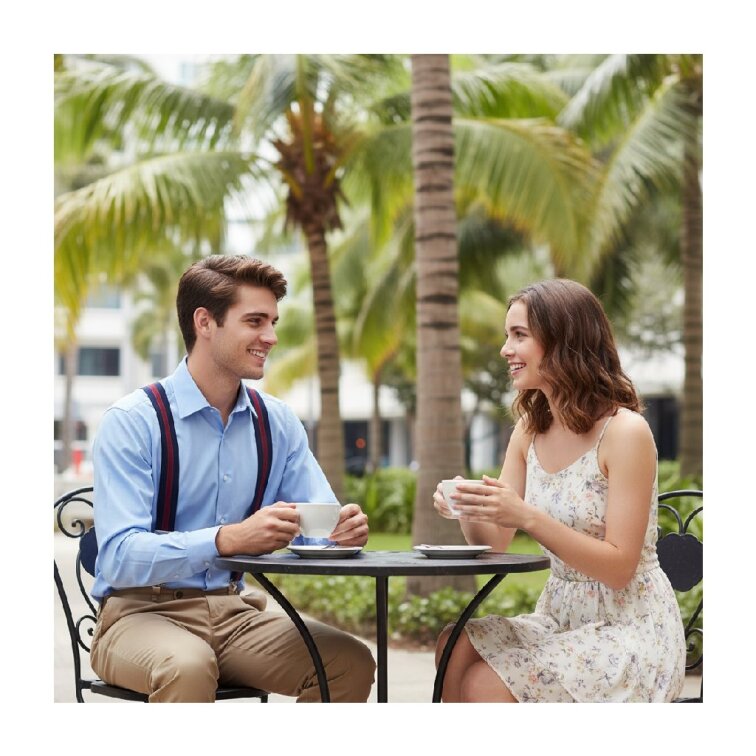 Kšandy pánské, modro - červené pruhované MB2047