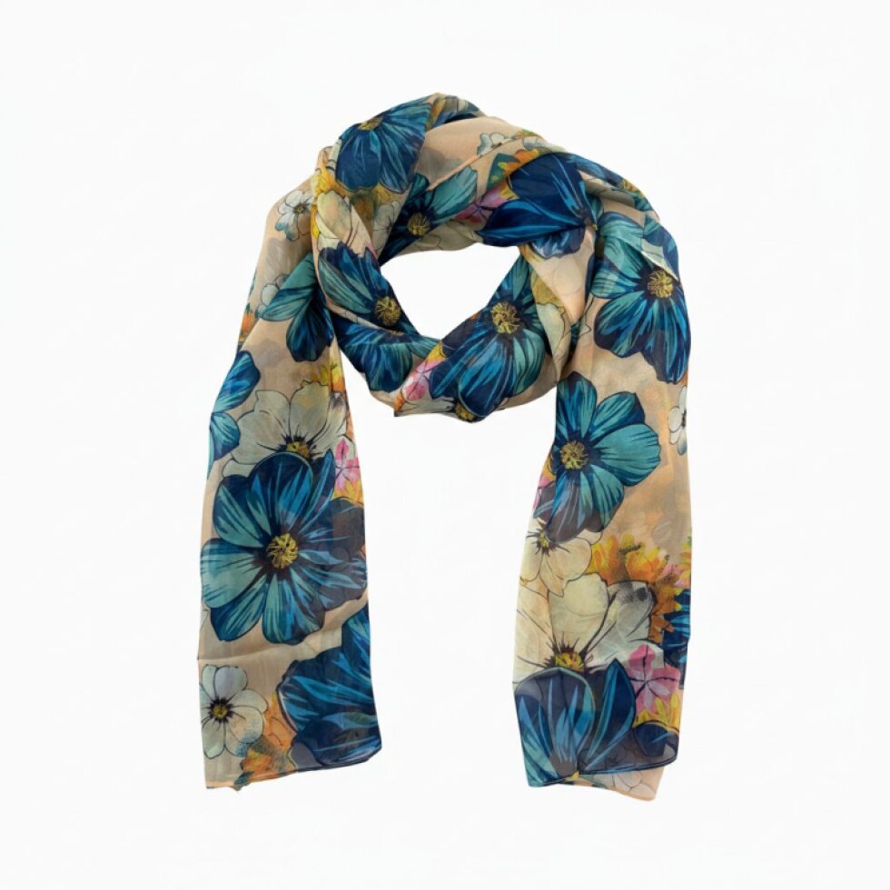 Dámská pestrobarevná šála Florela-wa-140 s květinovým vzorem