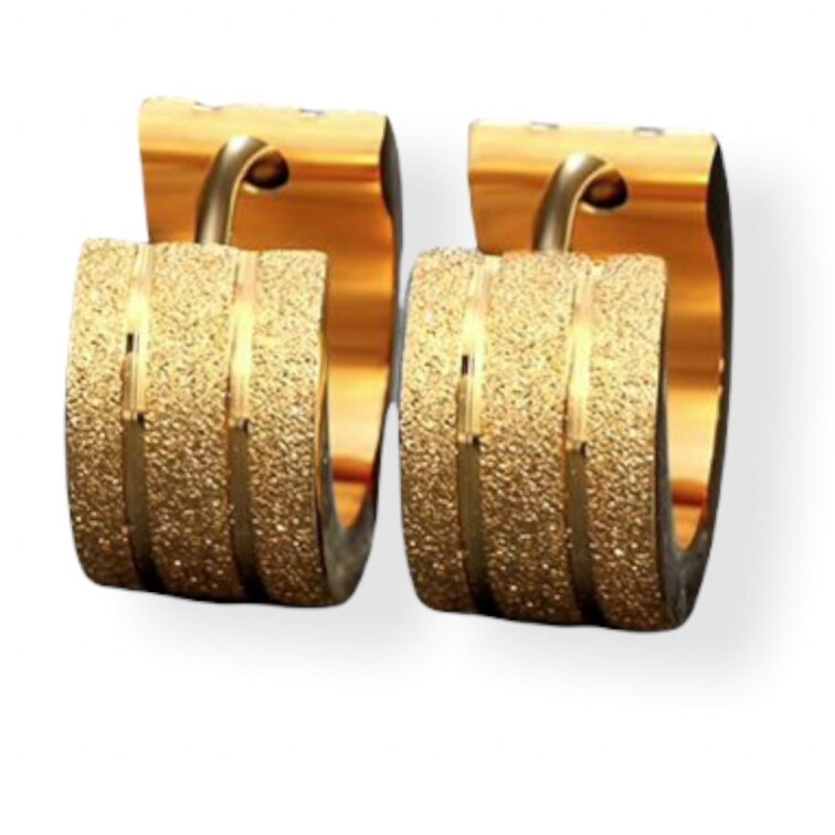 Náušnice kroužky z chirurgické oceli 13 mm, elegantní a hypoalergenní