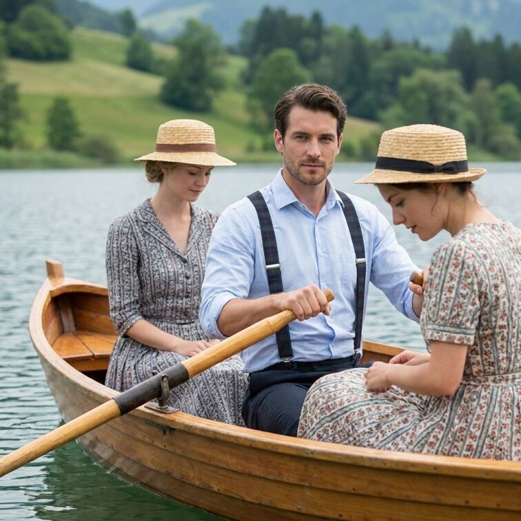 Kšandy pánské, zeleno - modré káro MB2037