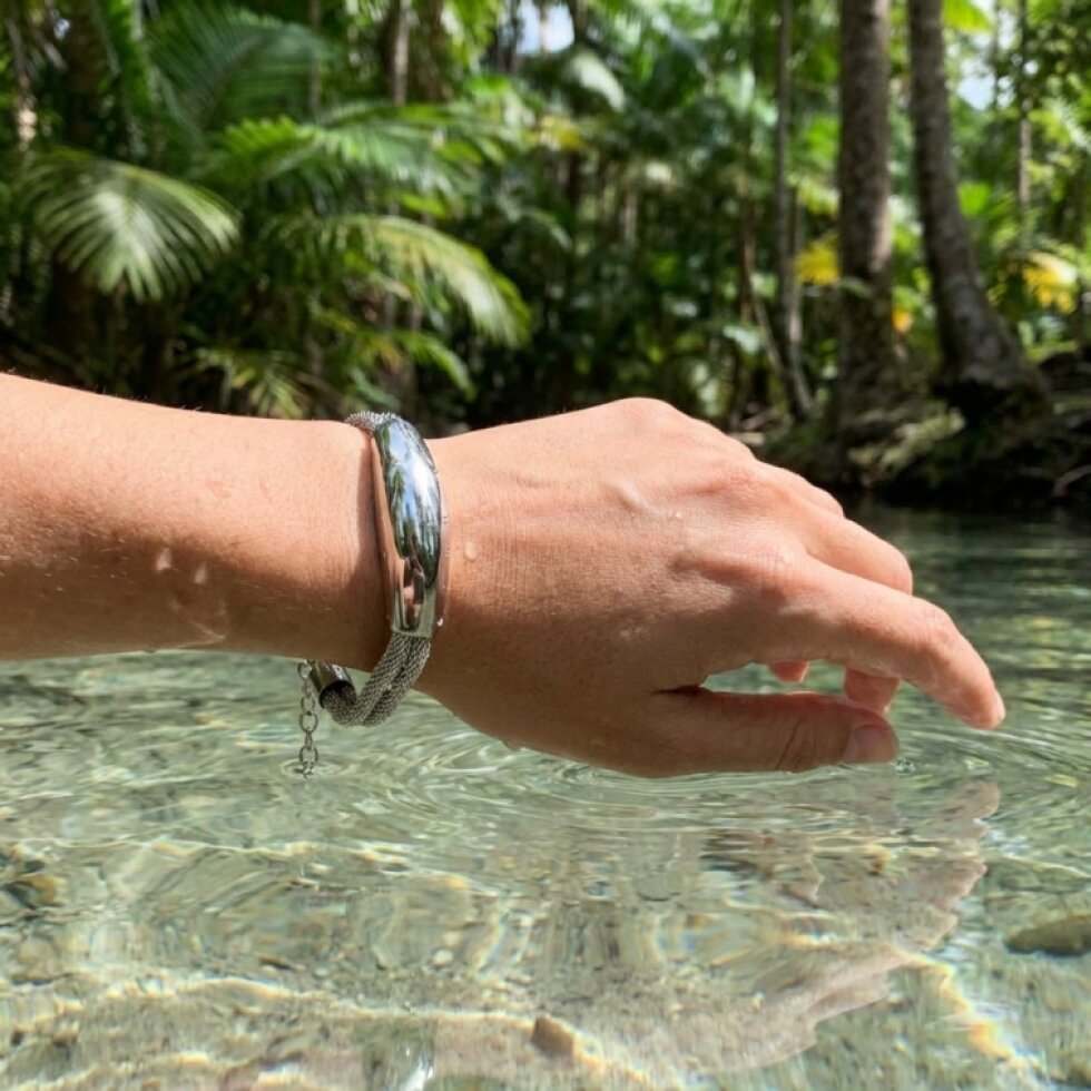 Dámský stříbrný náramek z chirurgické oceli