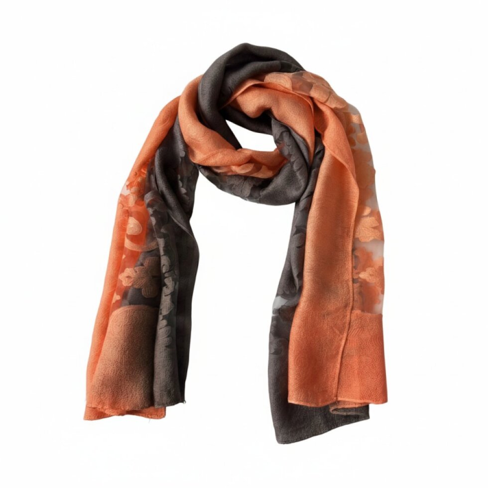 Elegantní šátek Dual Contrast 185x67 cm - hedvábí a viskóza