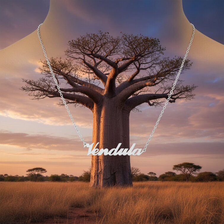 Řetízek z oceli se jménem Vendula stříbrný