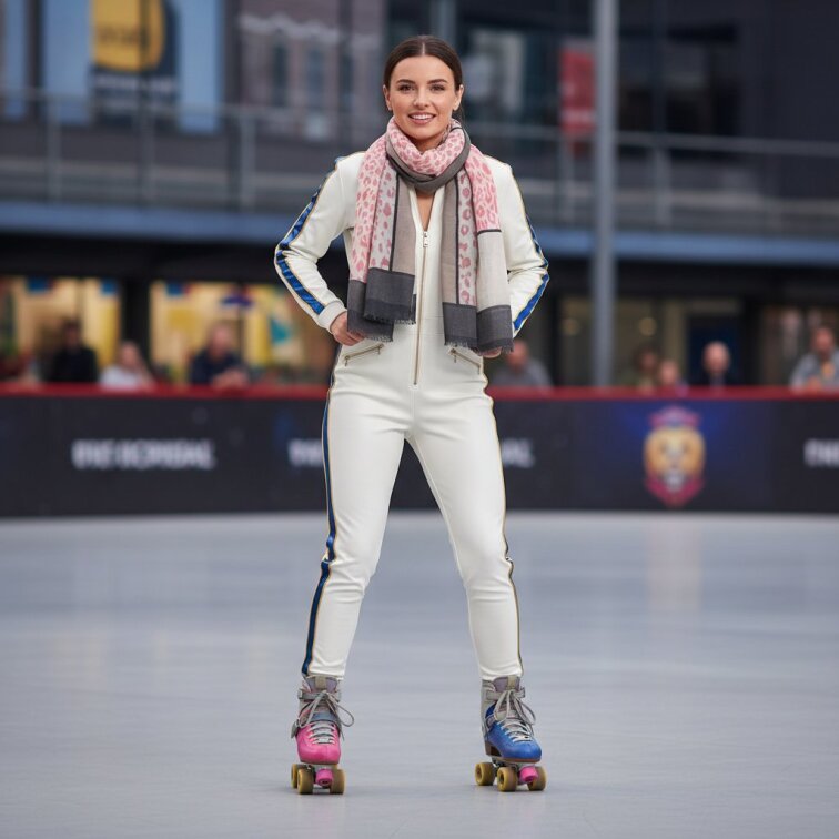 Barevný šátek Wildora 180x78 s výrazným vzorem