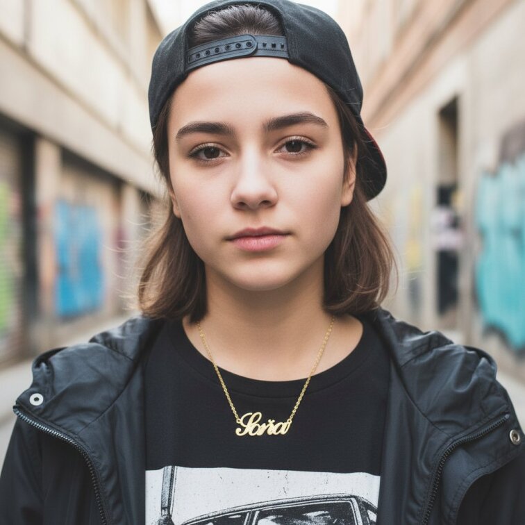 Řetízek z oceli se jménem Soňa zlatá ocel