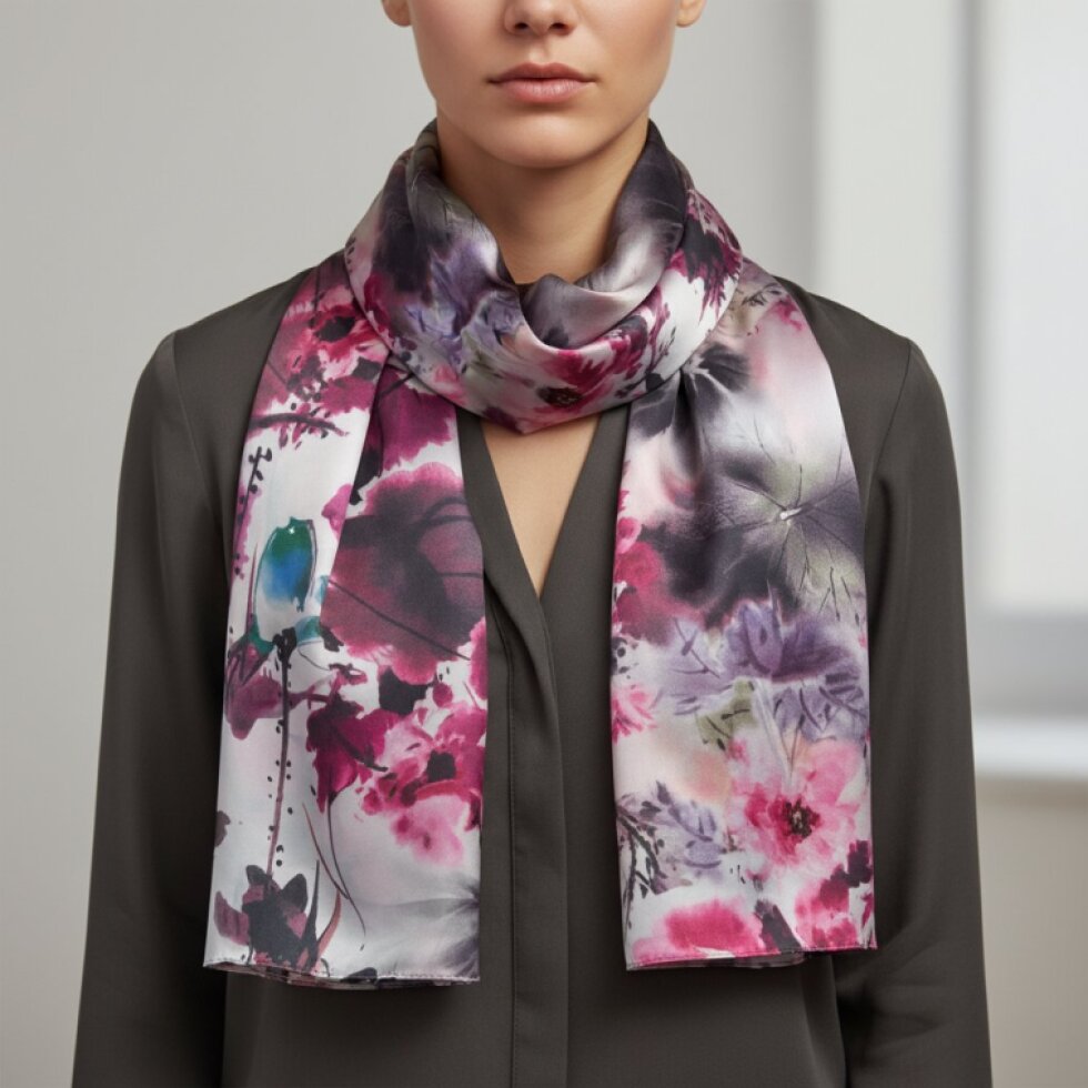 Luxusní oboustranný šátek 170x75 cm Reverza-wa-111