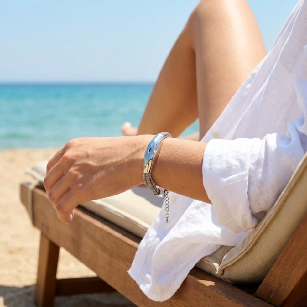 Dámský stříbrný náramek z chirurgické oceli