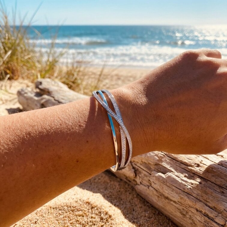 Dámský náramek z chirurgické oceli SL654