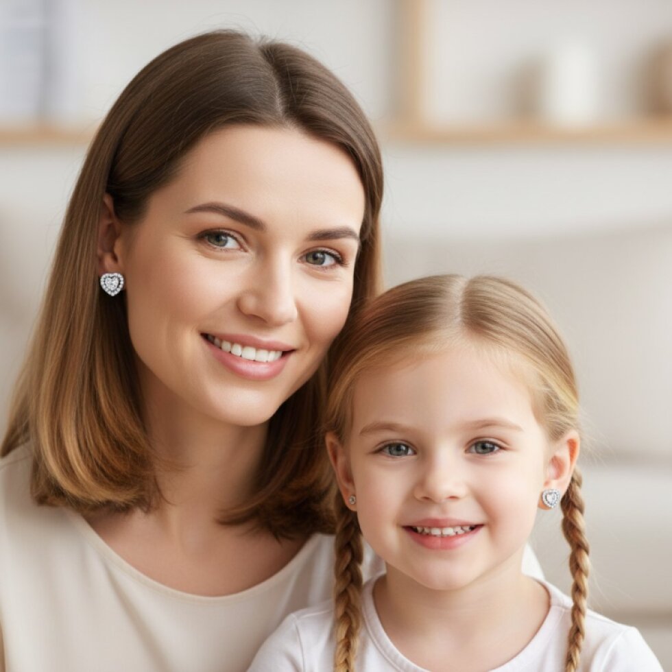 Stylové ocelové náušnice Nerina s bílými zirkony - EW 335