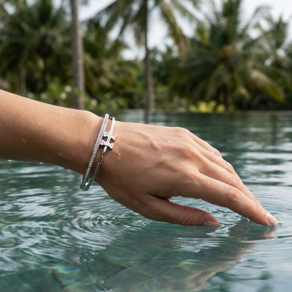 Náramek stříbrný z chirurgické oceli