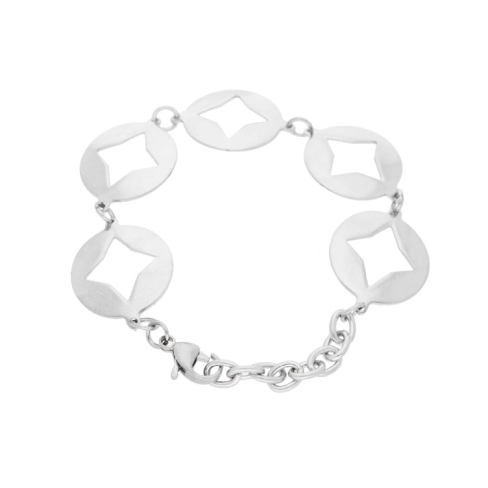 Elegantní dámský ocelový náramek s nastavitelnou délkou