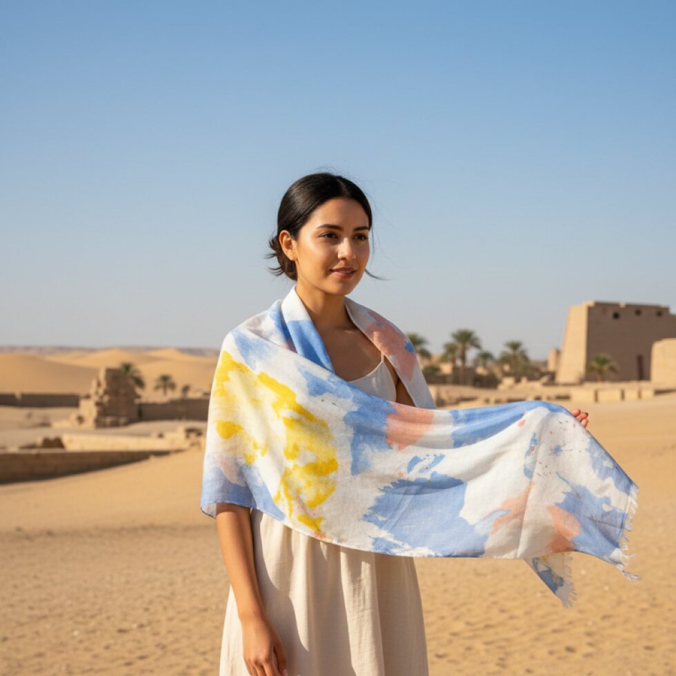 Dámský pestrobarevný šátek Coloria-wa-160, 180×80 cm