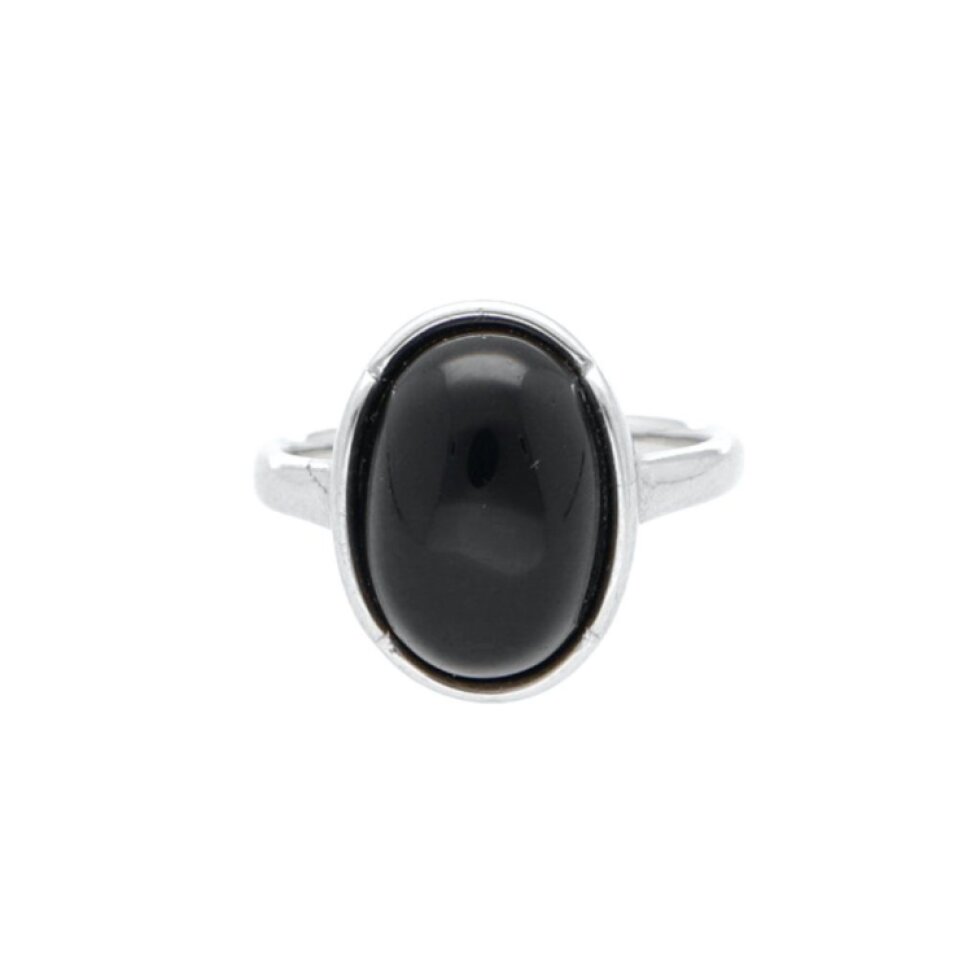 Prsten z chirurgické oceli Black