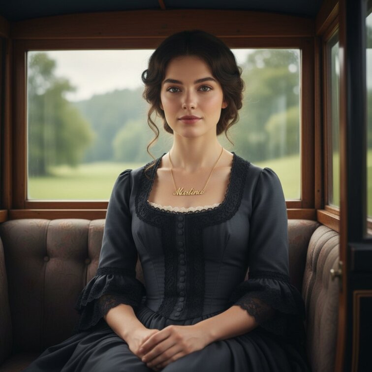 Řetízek z oceli se jménem Martina zlatá ocel