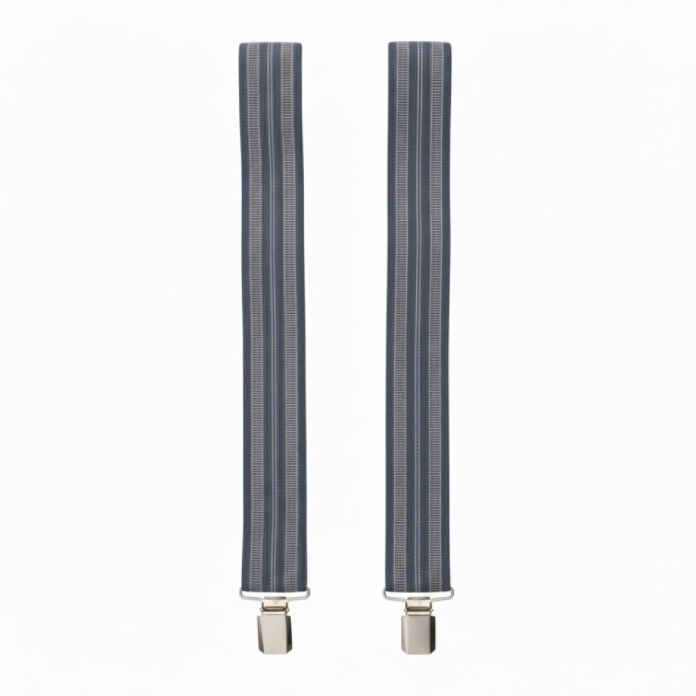 Kšandy pánské, světlo-šede pruhované MB2057