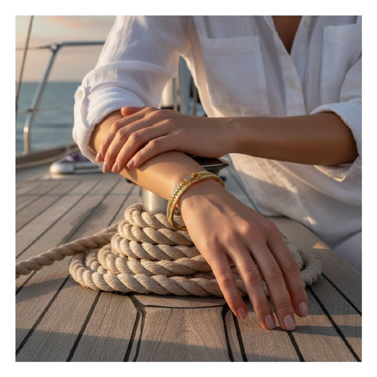 Dámský náramek Zip Gold LHU244