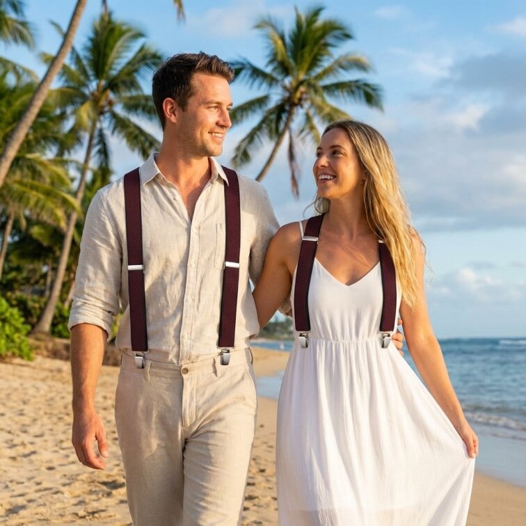 Kšandy pánské bordové MB2064