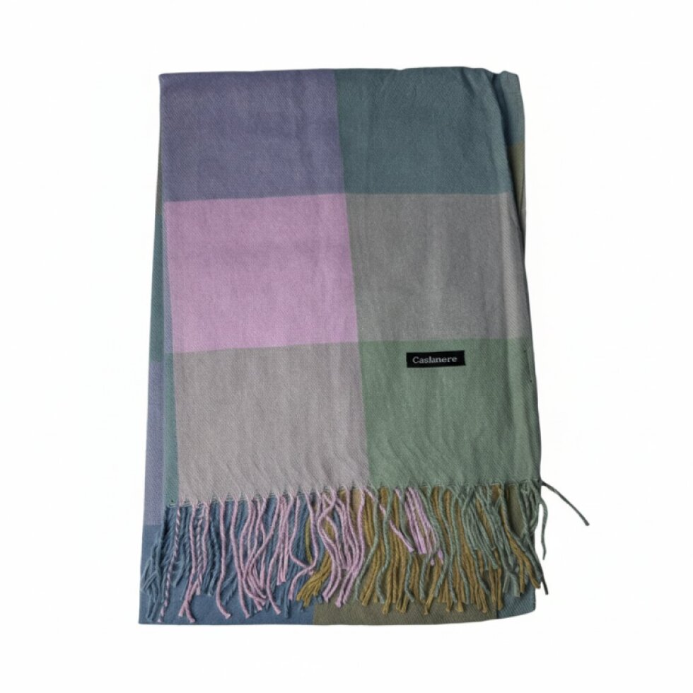 Kašmírová dámská kostkovaná šála 180 x 65 cm