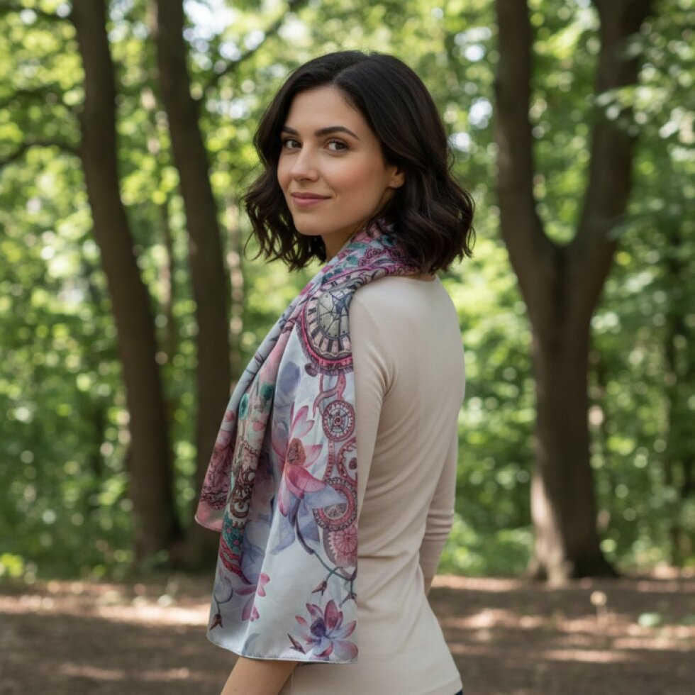 Luxusní oboustranný šátek Reverza-wa-110 170x75cm