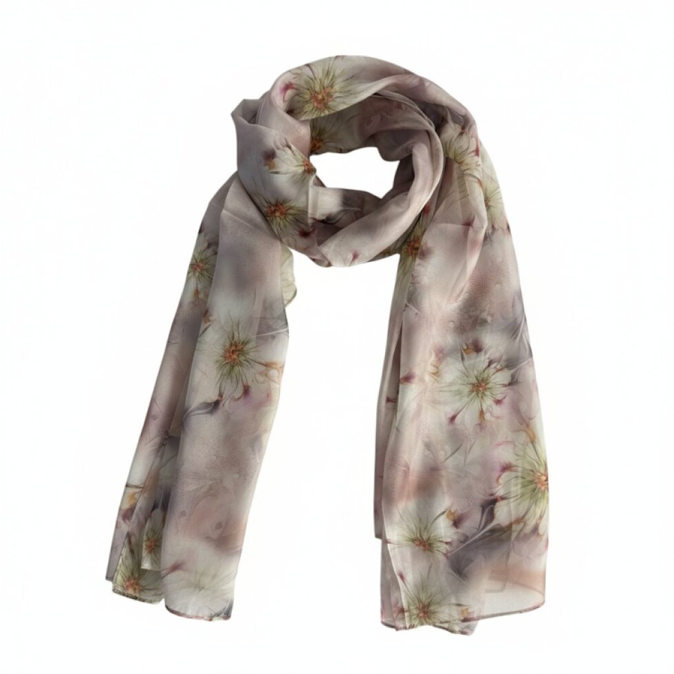 Aurora-wa-131: Pestrobarevný šátek 180x70 cm s hedvábným pocitem