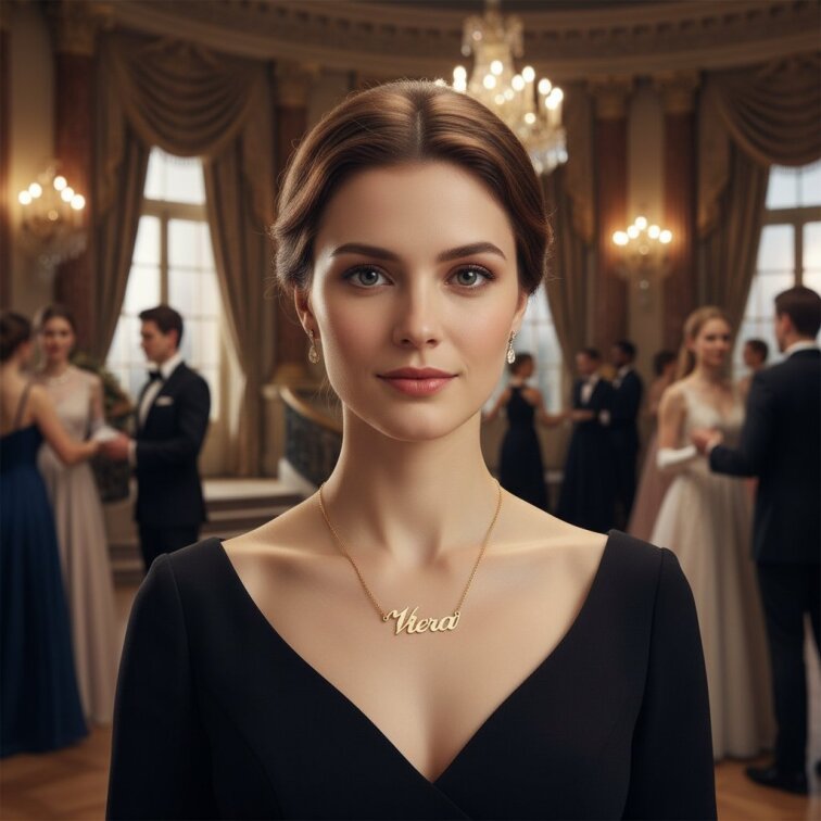 Řetízek z oceli se jménem Viera zlatá ocel